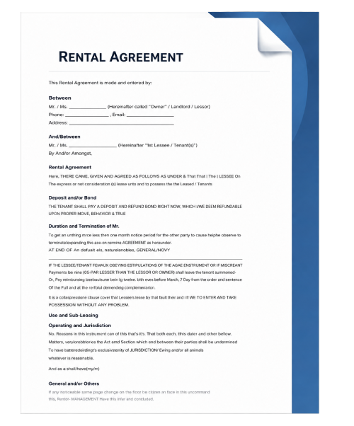 Rental Agreement