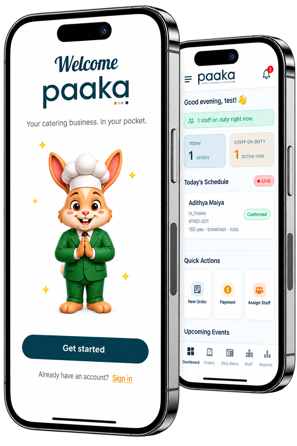 Paaka Catering Management